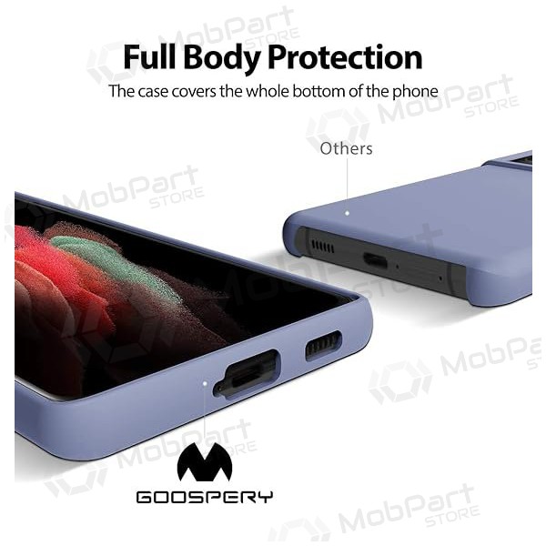 Θήκη Σιλικόνης Samsung Galaxy A55 Mercury (γκρι λεβάντας)