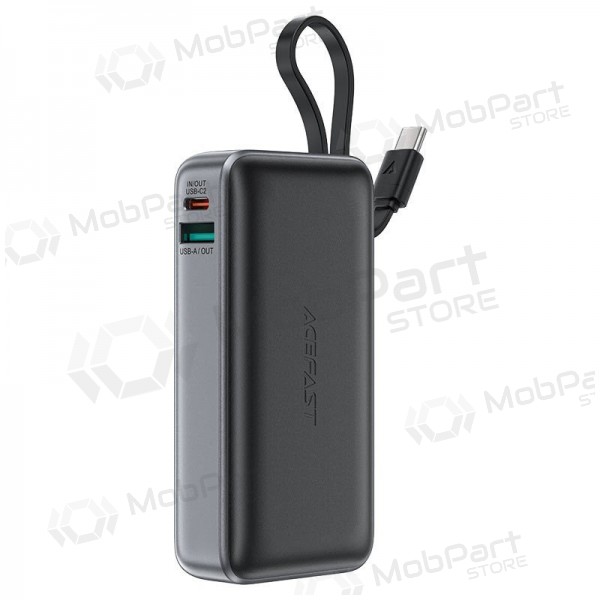 Εξωτερική μπαταρία Power Bank Acefast M7-10000 PD30W With Cable 10000mAh μαύρος