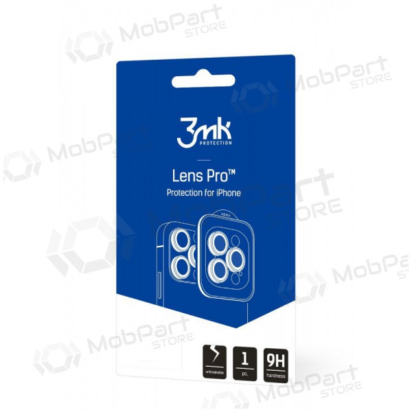 Apple iPhone 14 Pro / 14 Pro Max προστατευτικό σκληρυμένο γυαλί κάμερας - 3MK Lens Pro (ασημί)