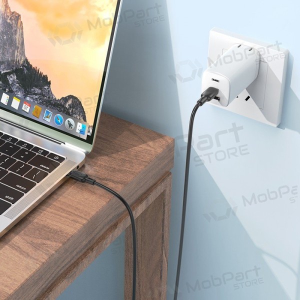 USB καλώδιο Borofone BX113 60W USB-C to USB-C 2.0m μαύρος
