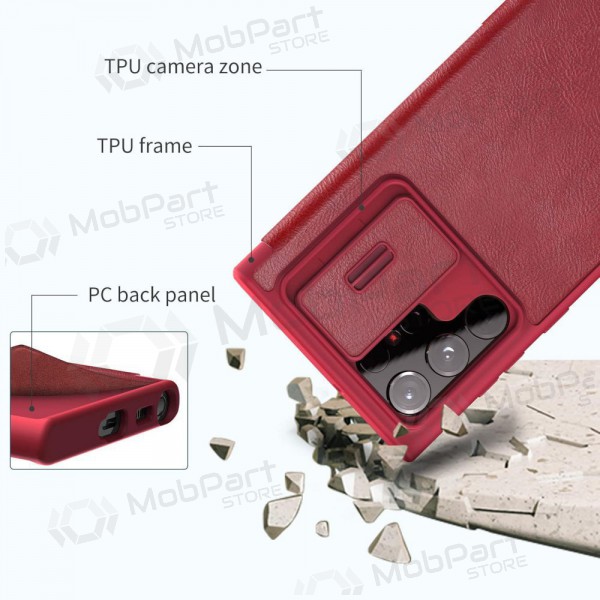 Θήκη Samsung Galaxy S23 FE - Nillkin Leather (κόκκινη)