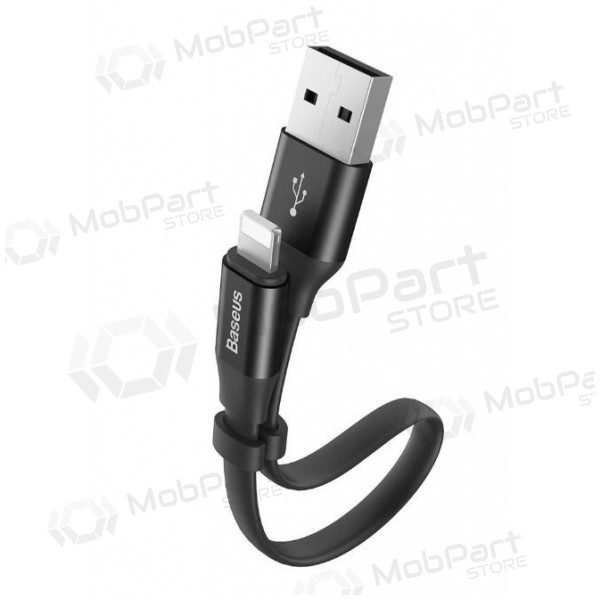 USB καλώδιο Baseus lightning 0.23m (2A) (μαύρος)