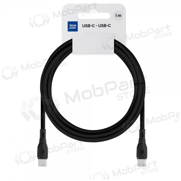 Καλώδιο USB-C Blue Star PJ73-13-3 USB-C σε USB-C 1 m 60 W μαύρο