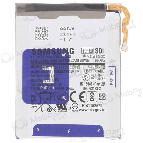 Akumuliatorius γνησια Samsung F741 Z Flip6/F761 Z Flip7 FE 2790mAh EB-BF742ABE (service pack)