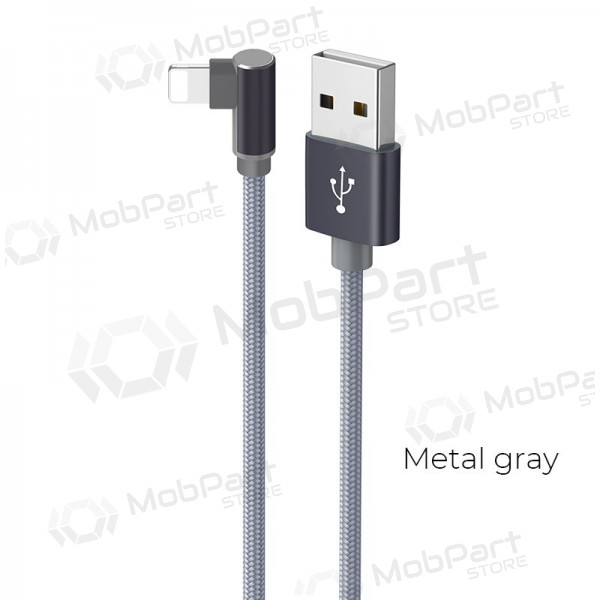 USB καλώδιο Borofone BX26 Lightning 1.0m (γκρί)
