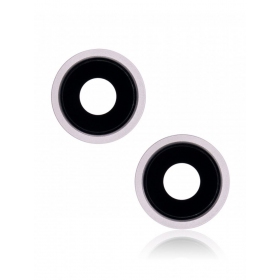 Apple iPhone 13 mini τζαμάκι κάμερας (2τεμ) (ροζ) (με πλαίσιο)