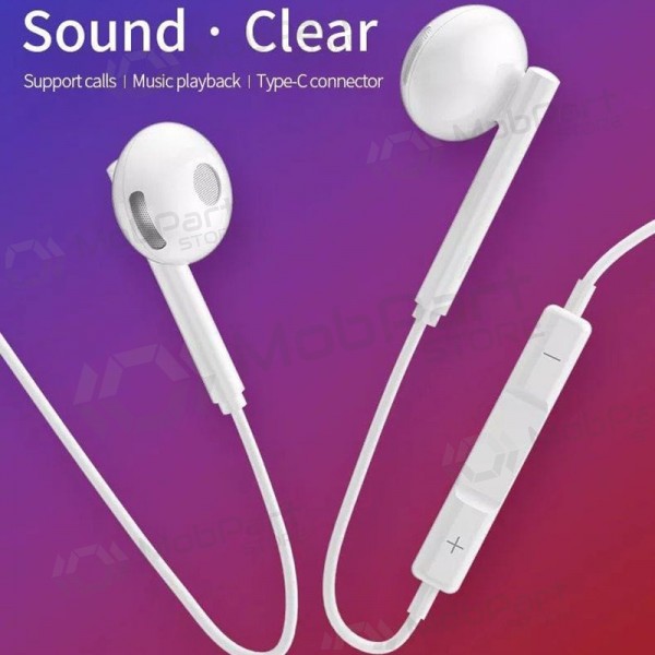 Handsfree ακουστικα HOCO L10 Type-C (άσπρο)
