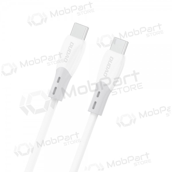 Καλώδιο USB-C Dudao L25SC USB-C σε USB-C 2 m 60 W λευκό