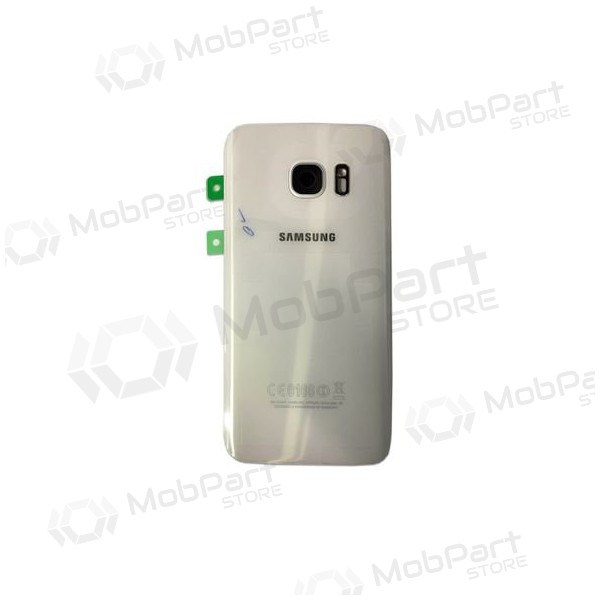 Samsung G935F Galaxy S7 Edge πίσω κάλυμμα μπαταρίας (άσπρο) (μεταχειρισμένος grade A, γνησια)