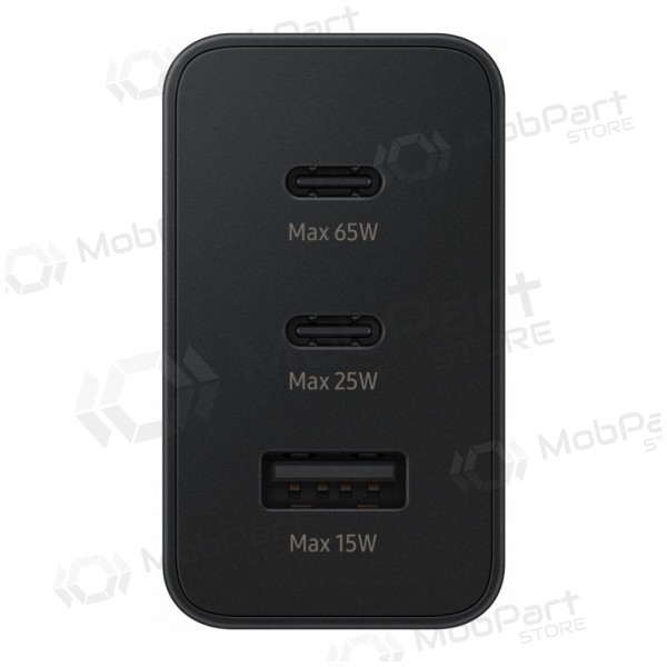 Φορτιστής δικτύου Samsung EP-T6530NBEGEU 65 W 2x USB-C + USB-A μαύρος
