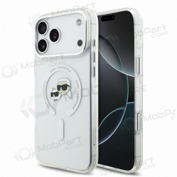 Θήκη Apple iPhone 18 Pro Max - Karl Lagerfeld IML K&CH Heads Metal Frame MagSafe (διαφανής)
