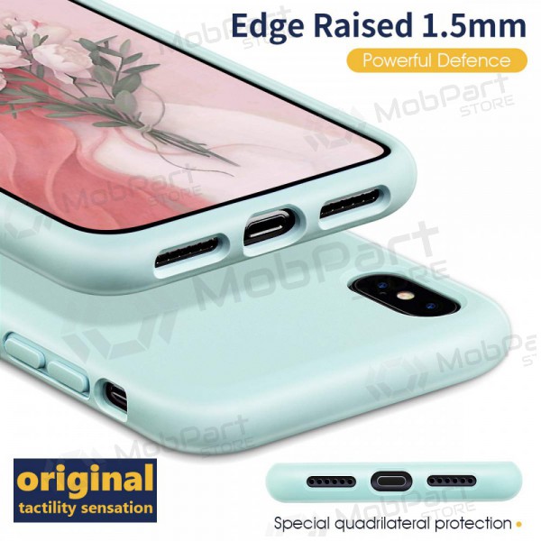 Θήκη Apple iPhone 12 - Liquid Silicone 1.5mm (mint)