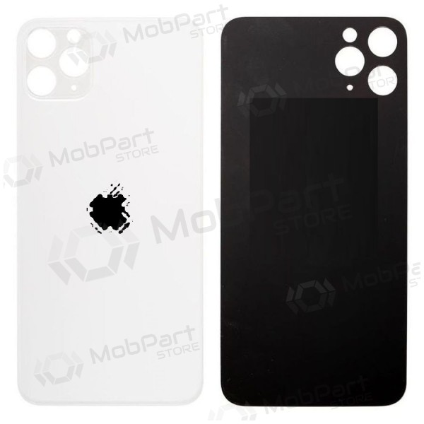 Apple iPhone 11 Pro Max πίσω κάλυμμα μπαταρίας (ασήμι) (bigger hole for camera)