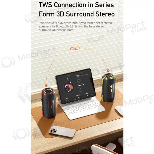 Bluetooth φορητό ηχείο Awei KA5 20W μαύρος