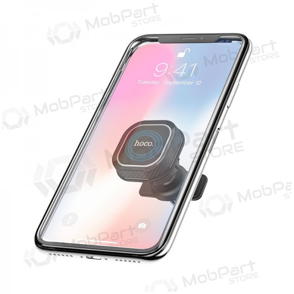 Automobilinis Γενικής telefono laikiklis Hoco CA52 attaches to ventilation grilles, magnetic, μαύρος-γκρί