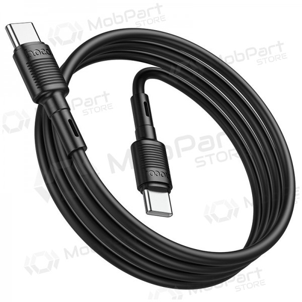 USB καλώδιο Hoco X83 60W Type-C to Type-C 1.0m μαύρος