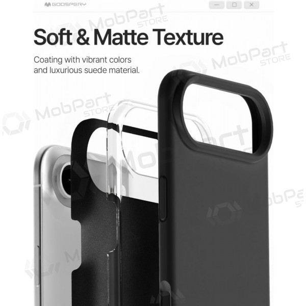 Θήκη Apple iPhone Air Mercury -Pure Magsafe Silicon Case- (μαύρη)