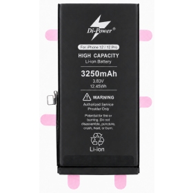 Μπαταρία Apple iPhone 12 / 12 Pro, συσσωρευτής Di-Power 3250 mAh (αυξημένης χωρητικότητας)