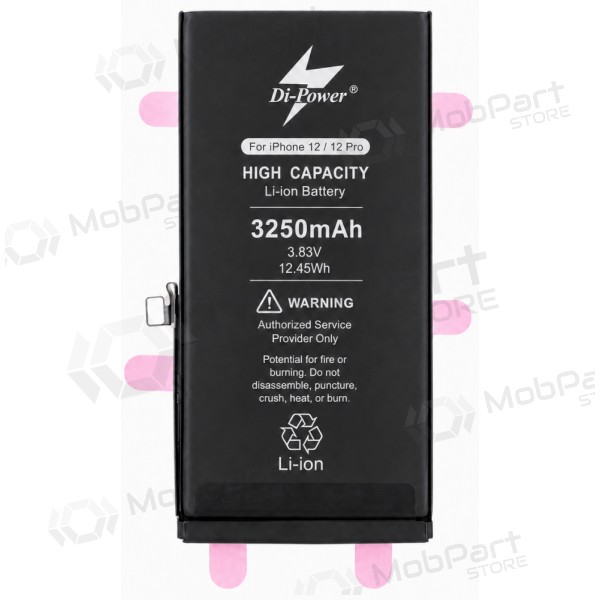 Μπαταρία Apple iPhone 12 / 12 Pro, συσσωρευτής Di-Power 3250 mAh (αυξημένης χωρητικότητας)