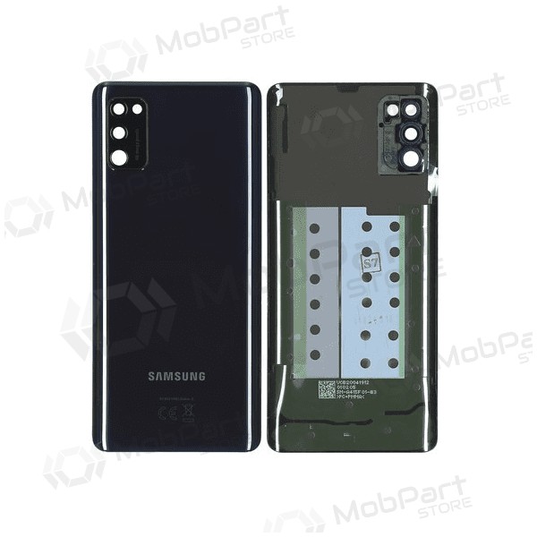 Samsung A415 Galaxy A41 2020 πίσω κάλυμμα μπαταρίας (μαύρος) (μεταχειρισμένος grade C, γνησια)