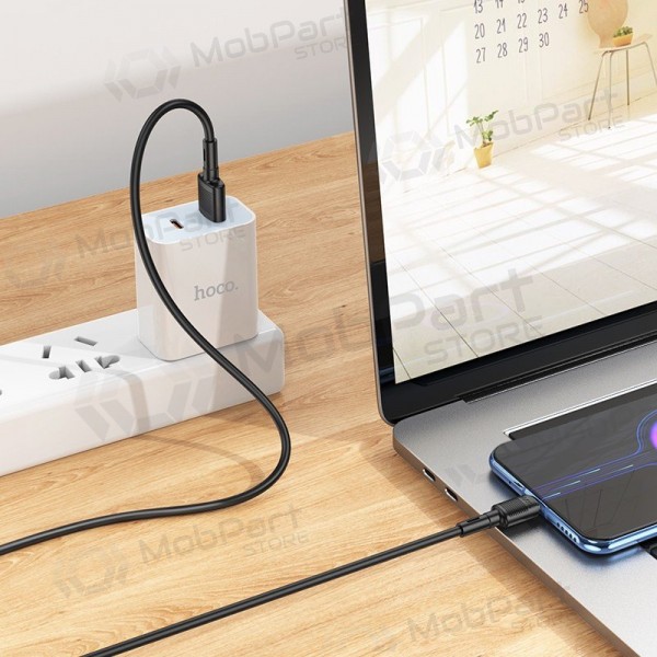 USB καλώδιο Hoco X83 USB-A to MicroUSB 1.0m μαύρος