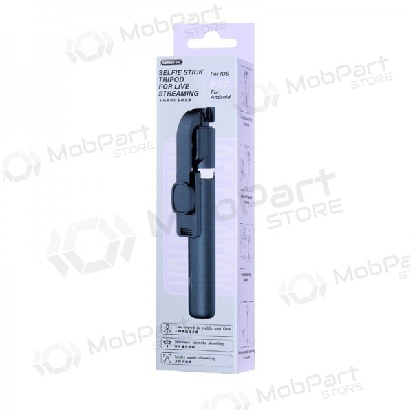 Selfie stick Remax P17 1.3m μαύρος