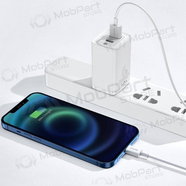 USB καλώδιο Baseus Superior Lightning 2.4A 0.25m (άσπρο) CALYS-02
