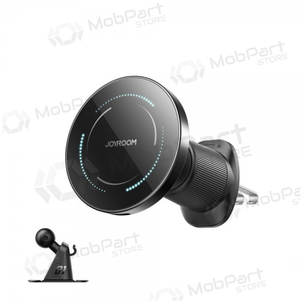Automobilinis laikiklis-φορτιστής Joyroom JR-ZS502 MagSafe 15W (air vent/dashboard) μαύρος