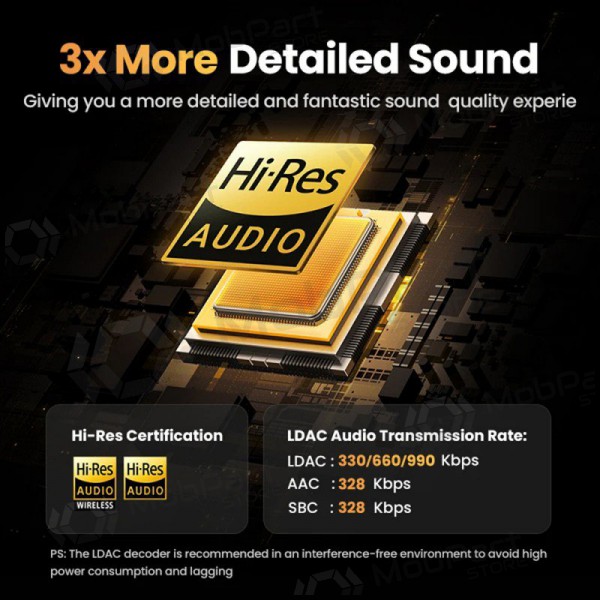 Ασύρματοςs ausinės Ugreen HiTune H6 Pro Active Noise-Cancelling Earbuds (35873)