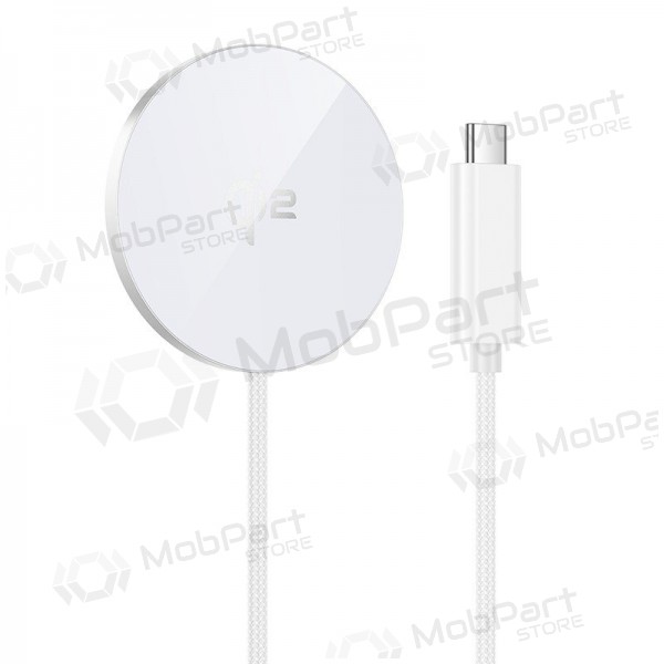 Ασύρματος φορτιστής Hoco CW63 15 W Qi2 λευκός