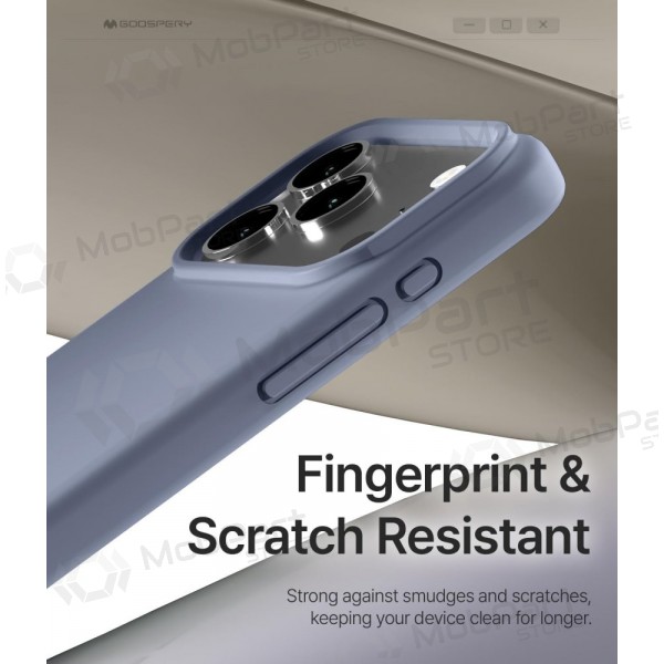 Θήκη Mercury Pure Magsafe Silicon Case Apple iPhone 17 levandos γκρί