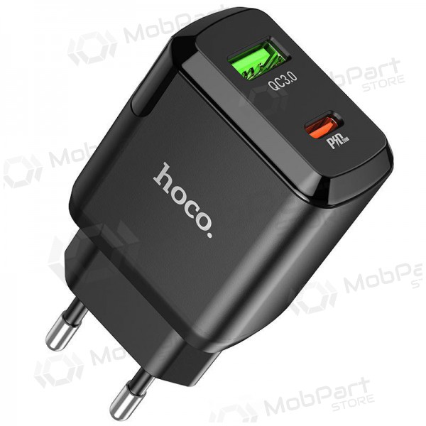 Φορτιστής Hoco N5 USB Quick Charge 3.0 + PD 20W (3.1A) (μαύρος)