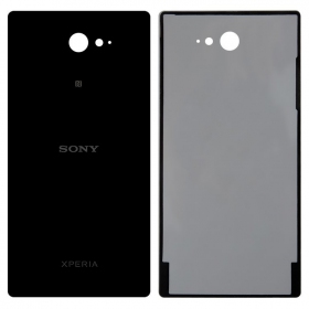 Sony Xperia M2 D2303 / Xperia M2 Aqua D2403 πίσω κάλυμμα μπαταρίας (μαύρος) (μεταχειρισμένος grade B, γνησια)