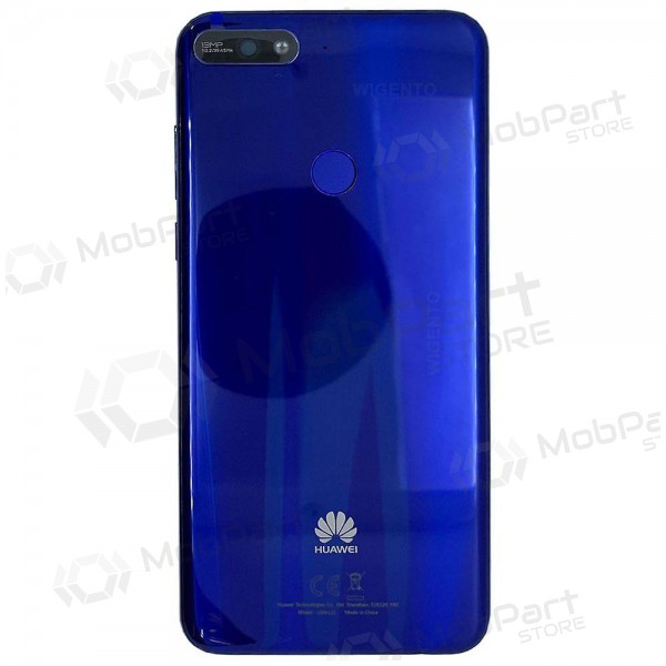 Huawei Y7 2018 πίσω κάλυμμα μπαταρίας (μπλε) (μεταχειρισμένος grade B, γνησια)