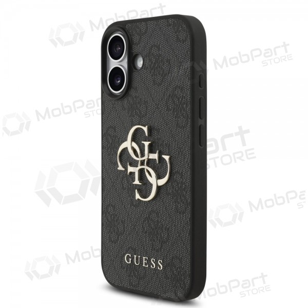 Θήκη Apple iPhone 17 -Guess PU 4G Metal Logo Strap- (μαύρο)