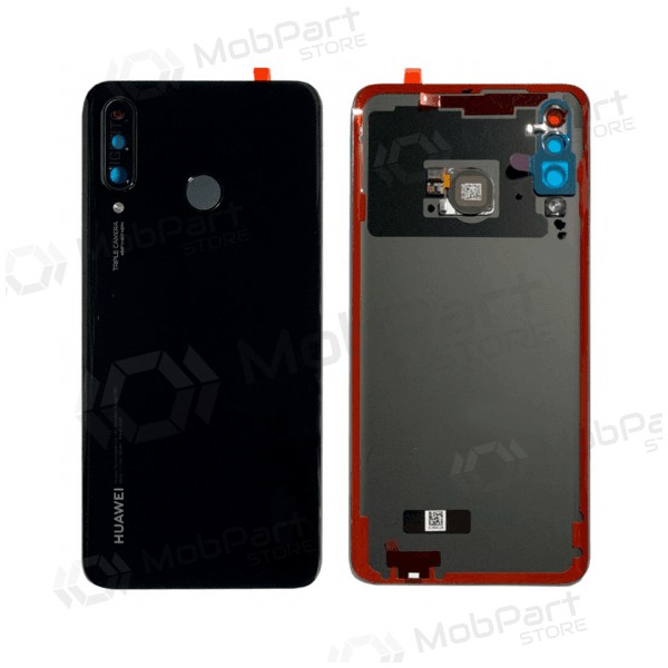 Huawei P30 Lite / P30 Lite New Edition 2020 48MP πίσω κάλυμμα μπαταρίας μαύρος (Midnight Black) (μεταχειρισμένος grade A, γνησια)