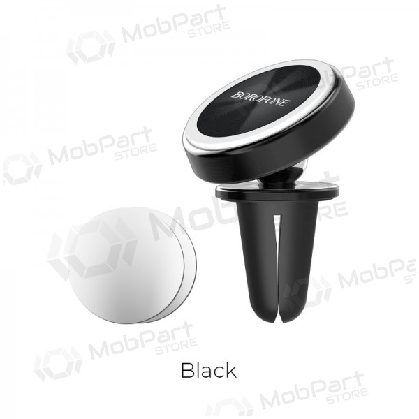 Automobilinis Γενικής telefono laikiklis Borofone BH6, mounted on ventilation grilles, magnetic, μαύρος