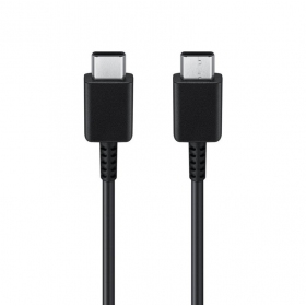 USB καλώδιο γνησια Samsung EP-DA705BBE 25W 3A Type-C-Type-C 1.0m μαύρος