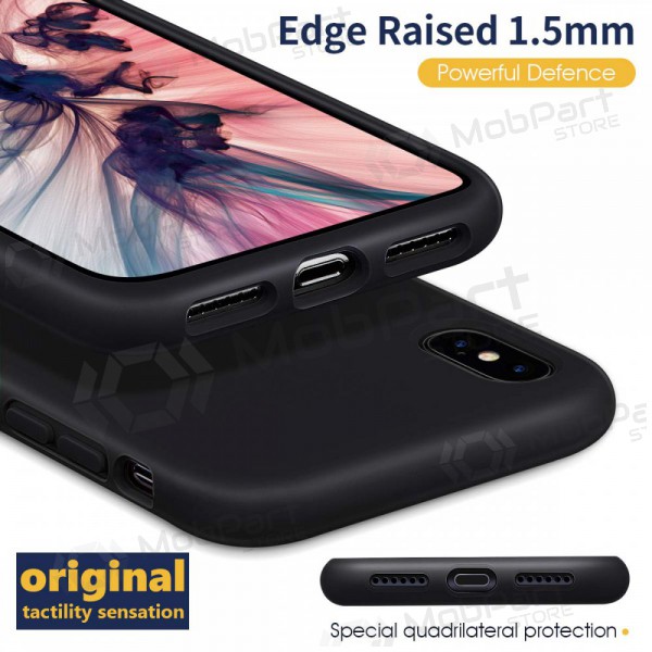 Θήκη Apple iPhone 13 Pro Max - Liquid Silicone 1.5mm (μαύρο)