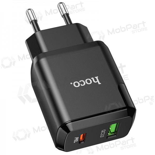 Φορτιστής Hoco N5 USB Quick Charge 3.0 + PD 20W (3.1A) (μαύρος)