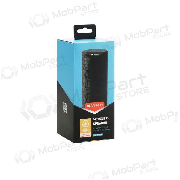 Φορητό ηχείο Bluetooth CANYON CNS-CBTSP5 (MicroSD, AUX, BT V5.0, 1200mAh) (μαύρο)