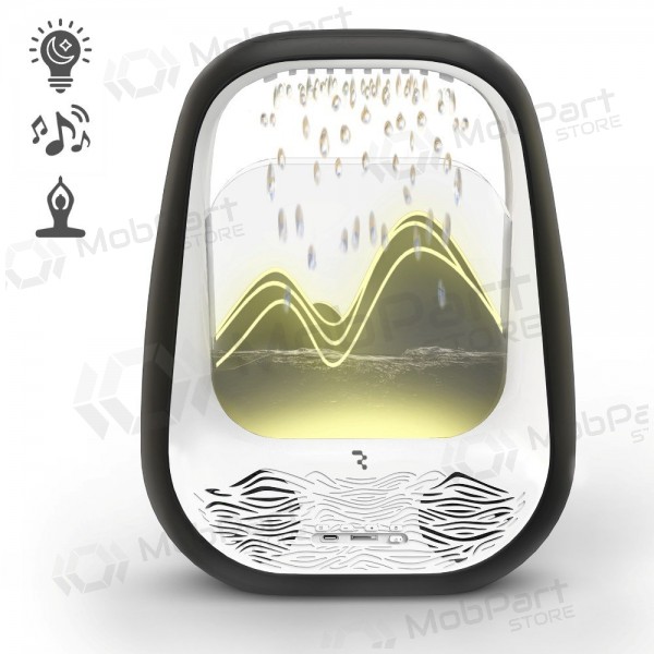 Χαλαρωτικό ηχείο Bluetooth με φωτισμό RGB Relaxing Rain μαύρο.