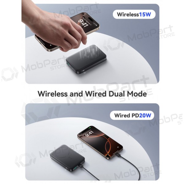 Εξωτερική μπαταρία Power Bank Joyroom JR-PBM12 22.5W Magnetic Wireless 10000mAh μαύρος