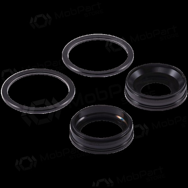 Apple iPhone 11 τζαμάκι κάμερας (2τεμ) (μαύρος) (με πλαίσιο)