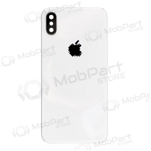 Apple iPhone X πίσω κάλυμμα μπαταρίας (ασήμι) (μεταχειρισμένος grade B, γνησια)