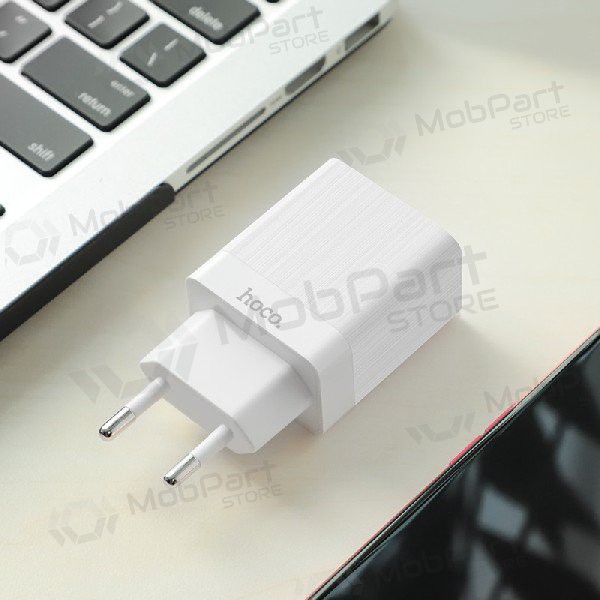 Φορτιστής HOCO C51A Prestige power Dual USB (5V 3.4A) (άσπρο)