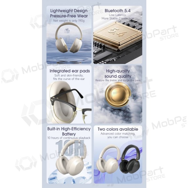 Ασύρματα ακουστικά με μικρόφωνο Dudao X22Max Bluetooth μαύρα