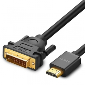 Καλώδιο HDMI Ugreen HD106 HDMI σε DVI 24+1 1.5 m αμφίδρομο μαύρο