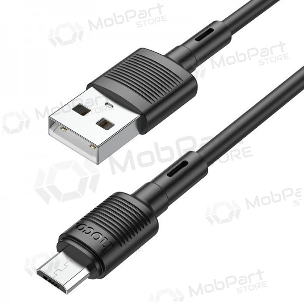 USB καλώδιο Hoco X83 USB-A to MicroUSB 1.0m μαύρος
