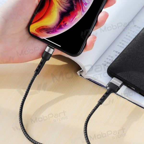 USB καλώδιο Borofone BX34 Lightning 1.0m (μαύρος)